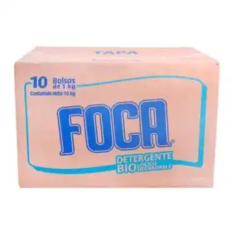 Sam's Club Detergente en polvo foca 10 pzas de 1 kg oferta