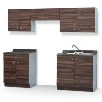 Cocina francia 2.40 mts  nogal