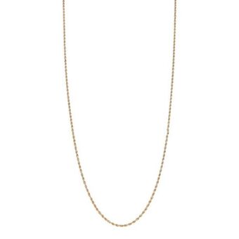 Nacional Monte de Piedad Collar eslabón torzal en oro amarillo 14 kilates. oferta