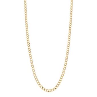 Nacional Monte de Piedad Collar eslabón barbado en oro amarillo 14 kilates. oferta