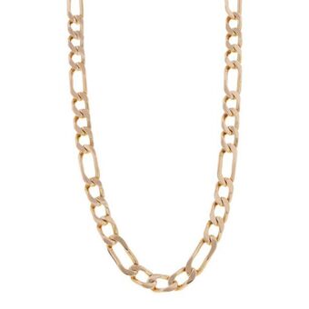 Nacional Monte de Piedad Collar de tres eslabones por uno en oro amarillo 14 kilates. oferta