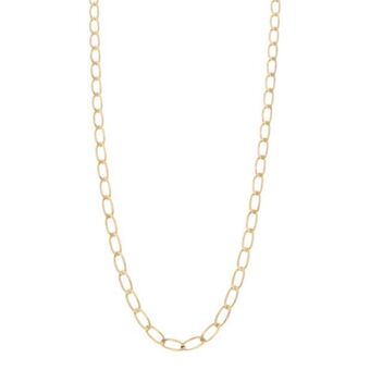 Nacional Monte de Piedad Collar eslabón encontrado en oro amarillo 14 kilates. oferta