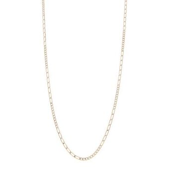 Nacional Monte de Piedad Collar de siete eslabones por diez platinados en oro amarillo 14 kilates. oferta