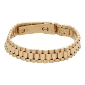 Nacional Monte de Piedad Pulsera eslabón articulado en oro amarillo 18 kilates. oferta