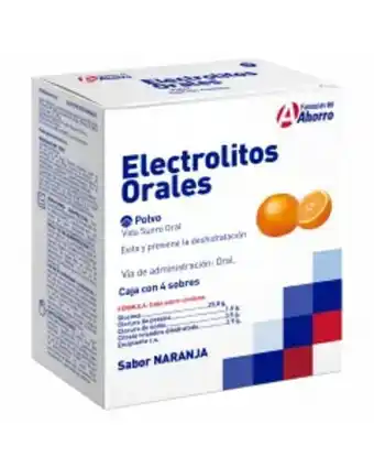 Farmacias del Ahorro Marca del ahorro electrolitos orales naranja 4 sobres oferta