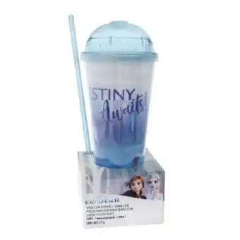 Vaso cocoa con popote frozen