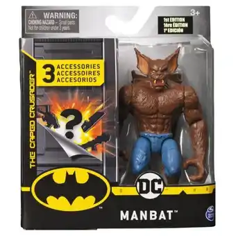 Juguetrón Spin master dc batman the caped crusader manbat figura 4" 6055946-2 oferta