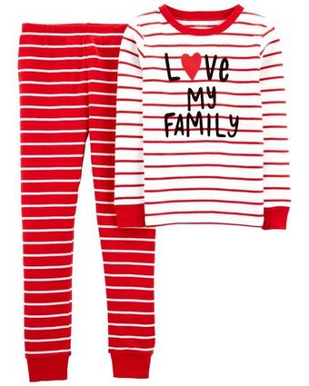 Carter's Pijama de algodón para adulto de 2 piezas, san valentín carter's oferta