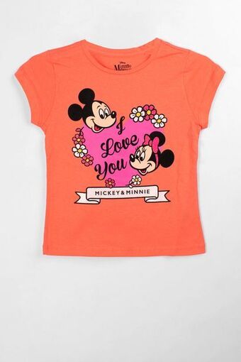 Santory Playera i love mickey & minnie de disney para niña oferta