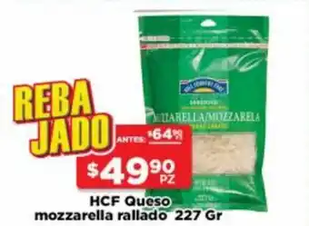 HCF Queso Mozzarella rallado 227 gr