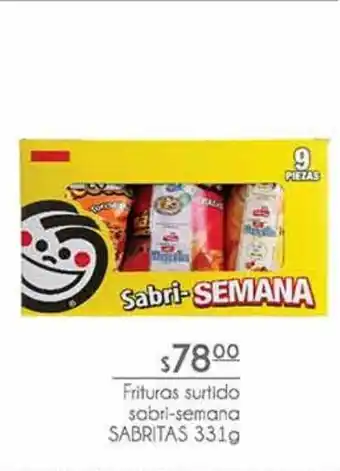 Frituras surtido sabrita 331g