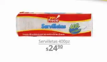 Servilletas 400 pz