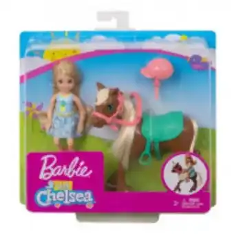 Barbie familia, chelsea con pony