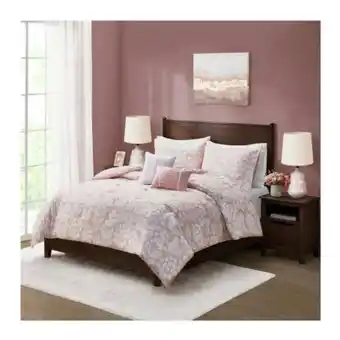 Sam's Club Set de edredón regency heights king size brenna blush con 5 pzas oferta