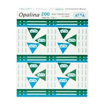 Papel opalina apsa blanca 200 pzas