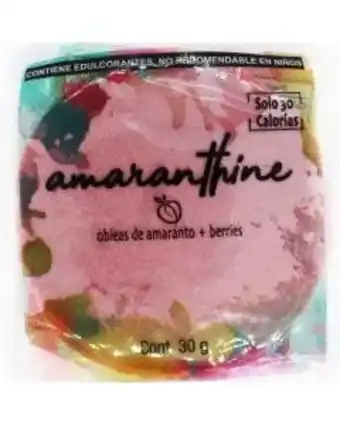 Obleas fit de amaranto amaranthine frutos rojos