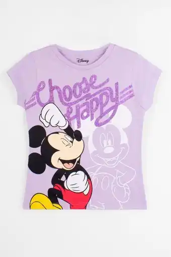 Playera mickey mouse happy para niña
