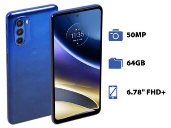 PCEL Smartphone motorola moto g51 5g: procesador snapdragon 480+ (hasta 2.2 ghz), memoria ram de 4gb, almacenamiento de 64gb, p oferta