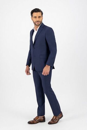 Robert's Traje calderoni color azul marino contemporary fit oferta