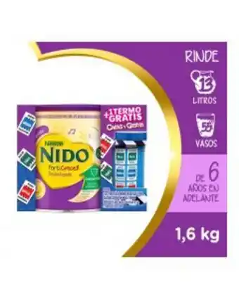 Farmacias del Ahorro Nido forticrece en polvo lata 1.6kg + termo caras y gestos. oferta