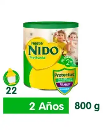 Farmacias del Ahorro Alimento a base de leche para niños nido pre-escolar 2+ 800g de 2 años en adelante oferta
