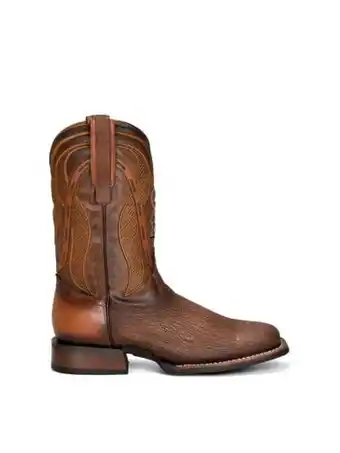 Bota rodeo en piel genuina de tiburón.