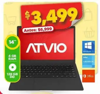 Bodega Aurrerá Laptop atvio 14" 4gb 128gb oferta