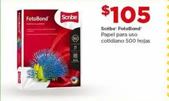 Bodega Aurrerá Scribe fotobond papel para uso cotidiano 500hojas oferta