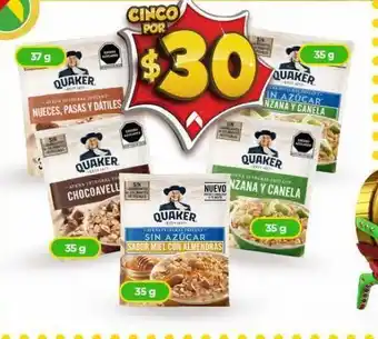 Bodega Aurrerá Avena quaker manzana y canela 35g oferta
