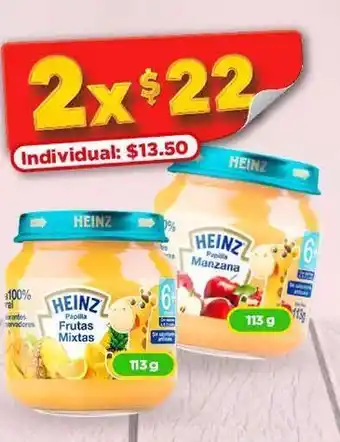 Bodega Aurrerá Papilla heinz frutas mixtas 113g oferta