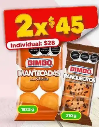 Bodega Aurrerá Mantecadas bimbo sabor vainilla 187,5g oferta