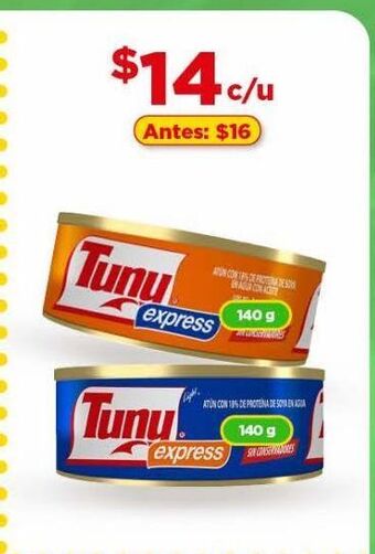 Bodega Aurrerá Atún tuny express 140g oferta