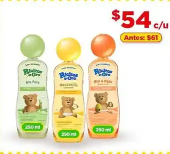 Bodega Aurrerá Shampoo ricitos de oro 250ml oferta
