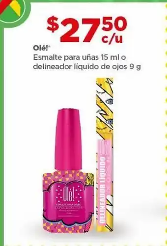 Esmalte para uñas olé 15ml o delineador líquido de ojos 9g