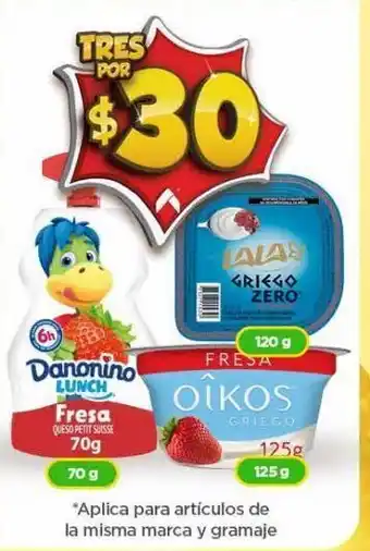 Bodega Aurrerá Petit suisse danonino luch fresa 70g oferta