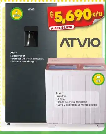 Refrigerador atvio 7pies cubicos