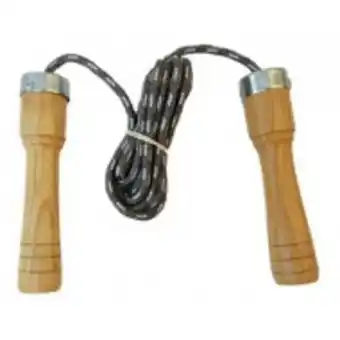 Fandeal Cuerda para saltar + box + crossfit mando madera oferta