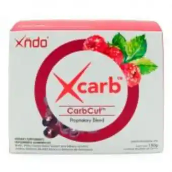 Xcarb supresor de carbohidratos xndo frambuesa- uva 30 bolsitas