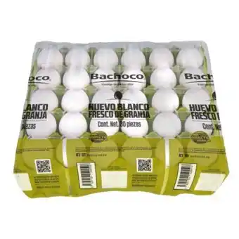 Sam's Club Huevo blanco bachoco 30 piezas oferta
