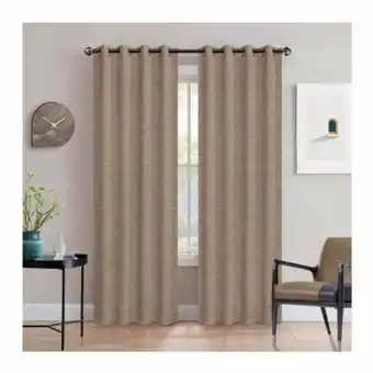 Sam's Club Cortinas bloqueadoras de luz member's mark taupe 2 pzas oferta