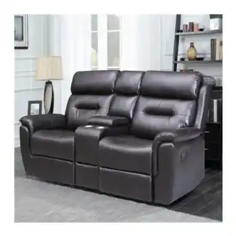 Sam's Club Loveseat reclinable member's mark blackberry con consola y usb oferta