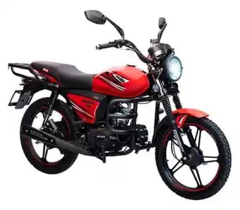 Motocicleta de trabajo veloci deus rt 125 cc rojo más casco