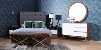 Muebles Dico Recámara matrimonial brunei gris oferta