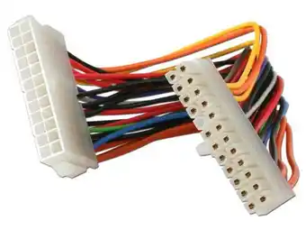 Cable de extensión de 20cm de 24 pines de alimentación para fuente de poder atx