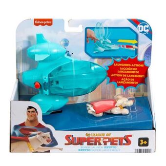 Juguetrón Mattel fisher-price dc league of super pets vehículo lanzador krypto hgl18 oferta
