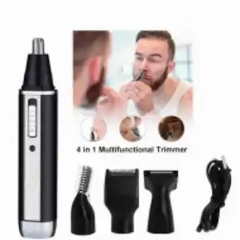 Kit de afeitadora de barba,cortapelos nariz y orejas 4in1