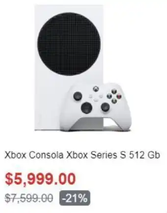 HEB Xbox Consola Xbox Series S 512GB oferta