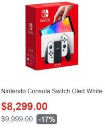 Nintendo Consola Switch Oled White