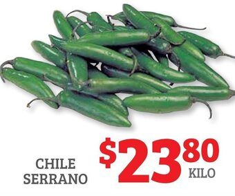 Soriana Híper Chile Serrano oferta