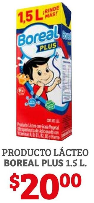 Soriana Híper Producto Lácteo Boreal Plus 1.5L oferta